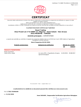 TN Certificat
